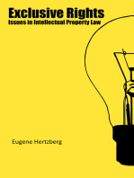 Exclusive Rights: Issues in Intellectual Property Law