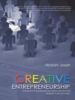 Creative Entrepreneurship: “A Blueprint for Business and Job Creation and Economic Prosperity in the Community”