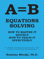 A=B Equations Solving