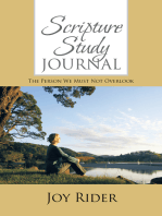 Scripture Study Journal: The Person We Must Not Overlook