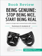 Book Review: Being Genuine: Stop Being Nice, Start Being Real by Thomas d'Ansembourg: Learn to forge real connections with others