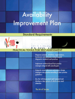 Availability Improvement Plan Standard Requirements