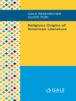 Gale Researcher Guide for: Religious Origins of American Literature
