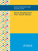 Gale Researcher Guide for: Anne Bradstreet: The Tenth Muse