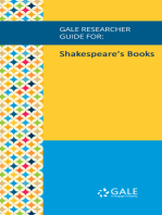 Gale Researcher Guide for: Shakespeare's Books