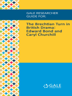 Gale Researcher Guide for: The Brechtian Turn in British Drama: Edward Bond and Caryl Churchill