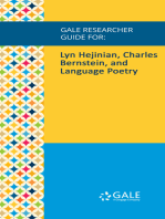 Gale Researcher Guide for: Lyn Hejinian, Charles Bernstein, and Language Poetry