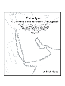 Cataclysm: A Scientific Basis for Some Old Legends