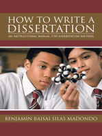 How to Write a Dissertation: An Instructional Manual for Dissertation Writers.