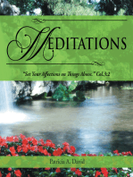Meditations: “Set Your Affections on Things Above.” Col.3:2