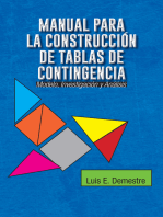 Manual Para La Construcción De Tablas De Contingencia: Modelo, Investigación Y Análisis