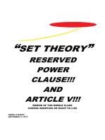 “Set Theory”: Reserved Power Clause!!! and Article V!!!