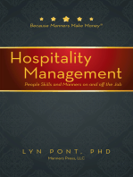 Hospitality Management: People Skills and Manners on and off the Job