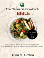 The Cannabis Cookbook Bible 3 Books in 1: Marijuana Stoner Chef Cookbook, The Healing Path with Essential CBD oil and Hemp oil 32 Delicious Cannabis infused drinks