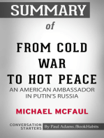 Summary of From Cold War to Hot Peace: An American Ambassador in Putin’s Russia