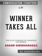Winners Take All: The Elite Charade of Changing the World​​​​​​​ by Anand Giridharadas​​​​​​​ | Conversation Starters