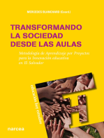 Transformando la sociedad desde las aulas: Metodología de Aprendizaje por Proyectos para la Innovación educativa en El Salvador