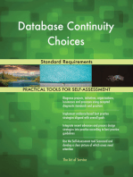 Database Continuity Choices Standard Requirements