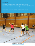 Training of defensive and semi-offensive cooperative defense strategies for handball teams: 60 exercises – From 1-on-1 to small group and team defense