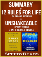 Summary of 12 Rules for Life: An Antidote to Chaos by Jordan B. Peterson + Summary of Unshakeable by Tony Robbins 2-in-1 Boxset Bundle