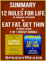 Summary of 12 Rules for Life: An Antidote to Chaos by Jordan B. Peterson + Summary of Eat Fat, Get Thin by Mark Hyman 2-in-1 Boxset Bundle