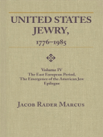 United States Jewry, 1776-1985: Volume 4, The East European Period, The Emergence of the American Jew Epilogue