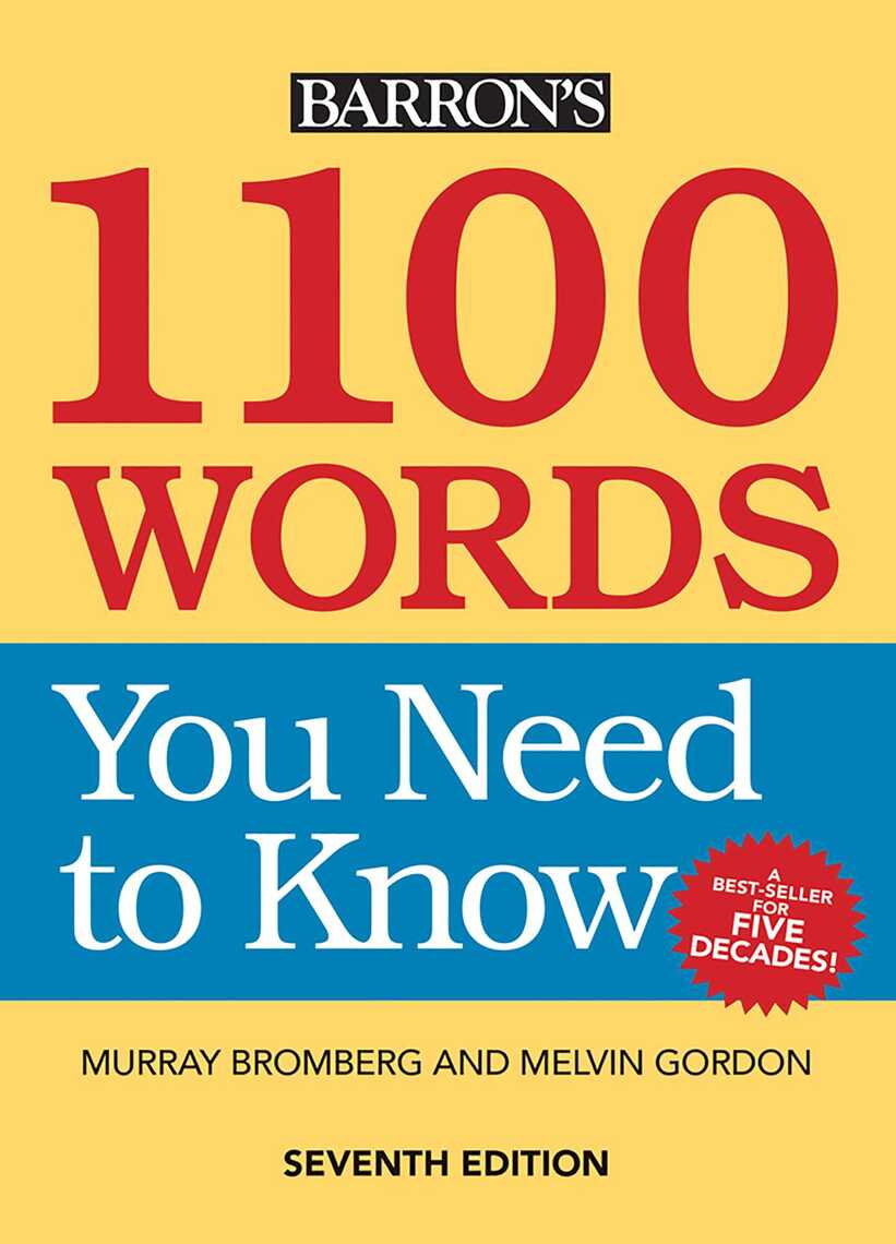 Read 1100 Words You Need to Know Online by Murray Bromberg and Melvin