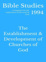 Bible Studies 1994 - The Establishment and Development of Churches of God: Bible Studies, #62