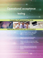 Operational acceptance testing Complete Self-Assessment Guide