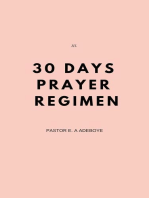 30 Days Prayer Regimen