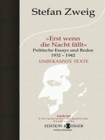 Erst wenn die Nacht fällt: Politische Essays und Reden 1932-1942: Unbekannte Texte