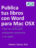Publica tus libros con Word para Mac OSX