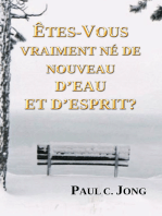 Êtes-vous vraiment né de nouveau d'eau et d'Esprit?