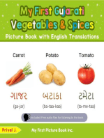 My First Gujarati Vegetables & Spices Picture Book with English Translations: Teach & Learn Basic Gujarati words for Children, #4