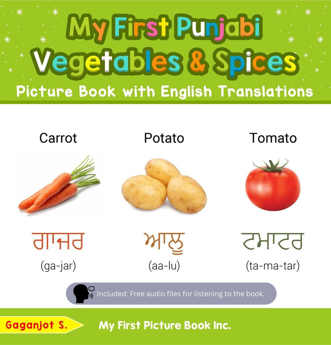 My First Punjabi Vegetables & Spices Picture Book with English