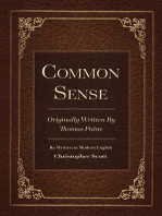 Common Sense: Originally  Written By Thomas Paine