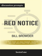 Red Notice: A True Story of High Finance, Murder, and One Man's Fight for Justice: Discussion Prompts