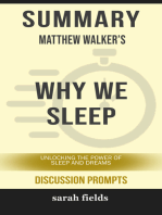 Summary: Matthew Walker's Why We Sleep: Unlocking the Power of Sleep and Dreams