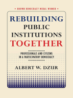 Rebuilding Public Institutions Together: Professionals and Citizens in a Participatory Democracy