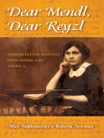 Dear Mendl, Dear Reyzl: Yiddish Letter Manuals from Russia and America