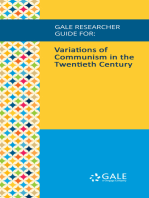 Gale Researcher Guide for: Variations of Communism in the Twentieth Century