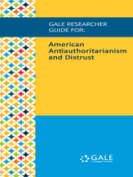 Gale Researcher Guide for: American Antiauthoritarianism and Distrust