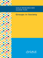 Gale Researcher Guide for: Groups in Society