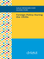 Gale Researcher Guide for: Foreign Policy During the 1920s