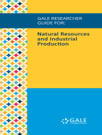 Gale Researcher Guide for: Natural Resources and Industrial Production