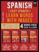 Spanish ( Easy Spanish ) Learn Words With Images (Pack 1)