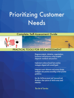 Prioritizing Customer Needs Complete Self-Assessment Guide