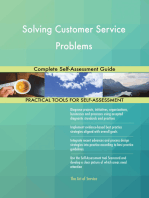 Solving Customer Service Problems Complete Self-Assessment Guide