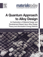 A Quantum Approach to Alloy Design: An Exploration of Material Design and Development Based Upon Alloy Design Theory and Atomization Energy Method
