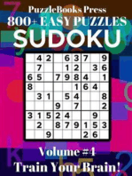 PuzzleBooks Press Sudoku - Volume 4: 800+ Easy Puzzles - Train Your Brain!